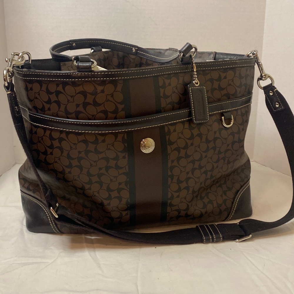 Leather Coach hand bag